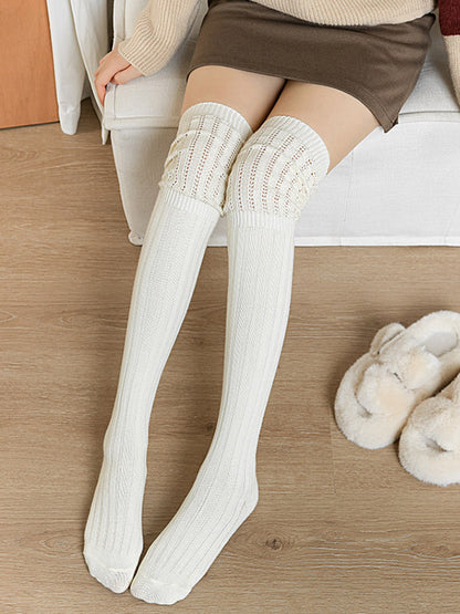 Casual Solid Color Stockings Accessories-Homeunderwear