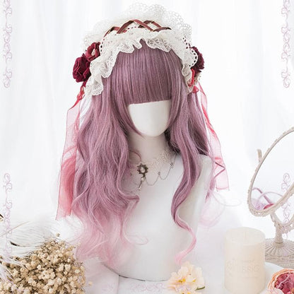 Free Shipping For Hivava Pink Gradient Lolita Long Curl Wig