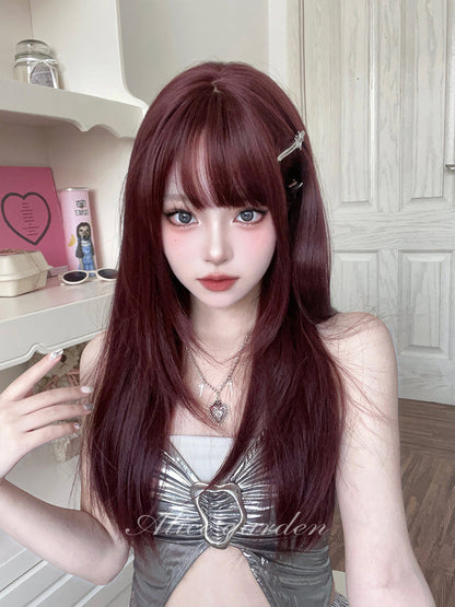 Free Shipping For Hivava Casual Series Cherry Red Straight Wig