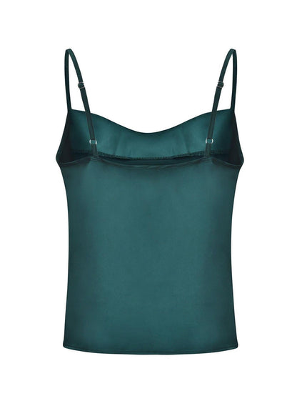 Cowl Neck Cami Top in Green