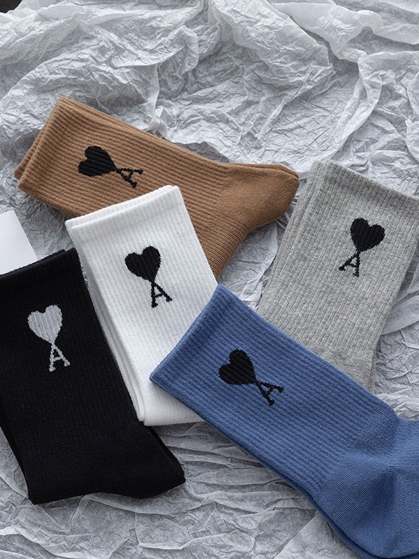 New Fashion Casual Keep Warm Contrast Color Socks Accessories-Homeundewear