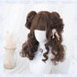 Free Shipping For Hivava Brown Short Curly Bun "Daydream Girl" Lolita Wig