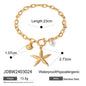 Free Shipping ForStainless Steel Starfish Shell Conch Bracelet For Women Fashion Beach Bracelets Birthday Jewelry Gifts