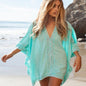 Batwing Sleeve Short Cover Up Dress