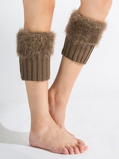 Simple Keep Warm Solid Color Leg Warmers Accessories-Homeunderwear