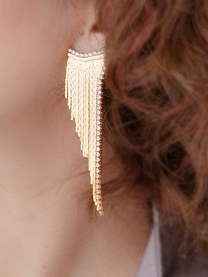 Original Normcore Tasseled Earrings Accessories-Homeunderwear