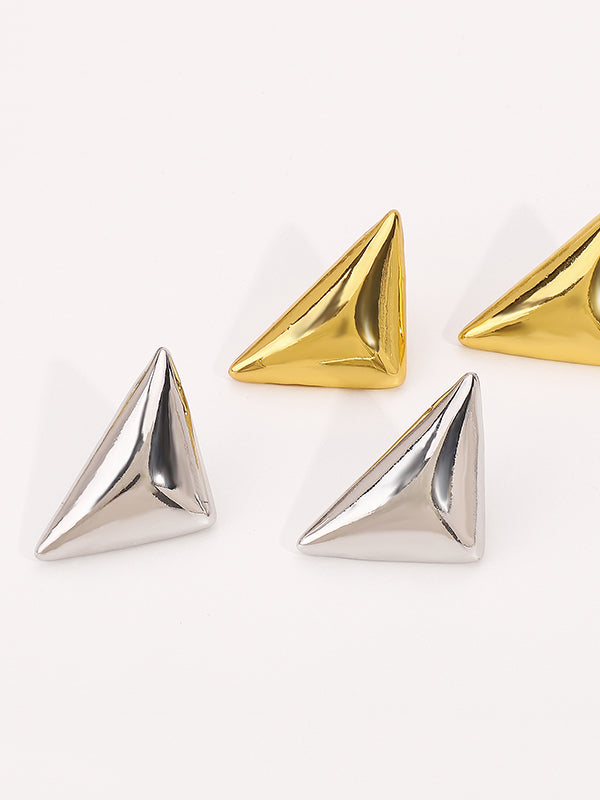 Geometric Solid Color Earrings Accessories