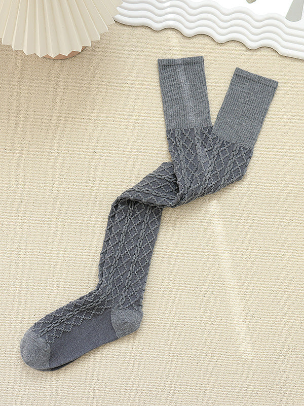 Casual Skinny Split-Joint Solid Color Stockings Accessories-Homeunderwear