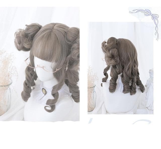 Free Shipping For Hivava Brown Short Curly Bun "Daydream Girl" Lolita Wig