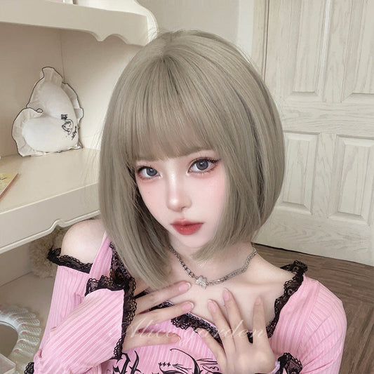 Free Shipping For Hivava Casual Series Short Ash Silver Bob Wig