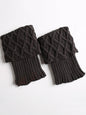 New Fashion Original Creation Keep Warm Jacquard Solid Color Leg Warmers Accessories-Homeundewear