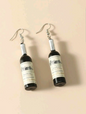 Free Shipping For Wine Bottle Charm Drop Earrings