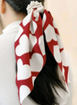 Free Shipping For Pearl Scrunchy Print Scarf