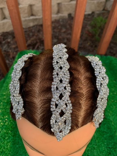 Free Shipping For Luxury Rhinestone Fashion Hair Braid, Hairpin