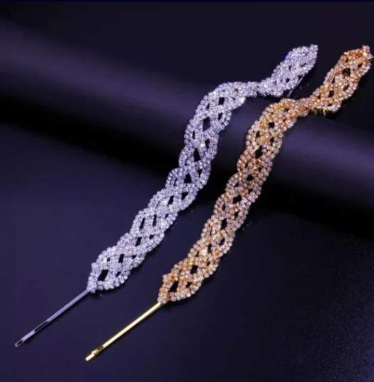 Free Shipping For Luxury Rhinestone Fashion Hair Braid, Hairpin