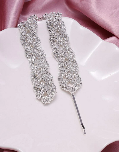 Free Shipping For Luxury Rhinestone Fashion Hair Braid, Hairpin