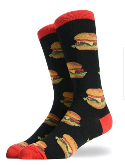 Free Shipping For Unisex Burger Design Socks