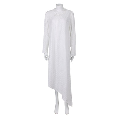 Free Shipping For_une: Part Two 2024 Movie Princess Irulan Women White Dress Party Carnival Halloween Cosplay Costume