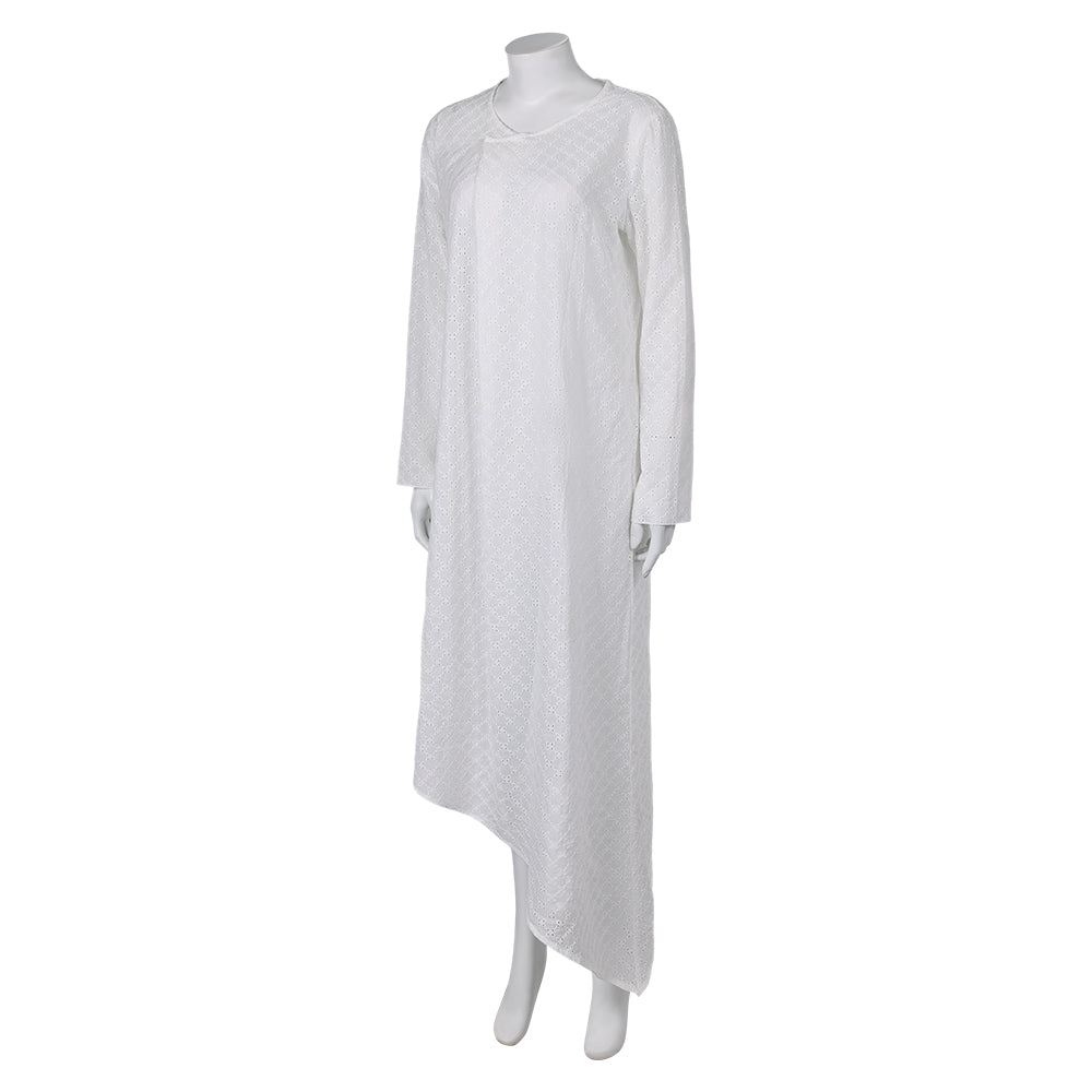 Free Shipping For_une: Part Two 2024 Movie Princess Irulan Women White Dress Party Carnival Halloween Cosplay Costume