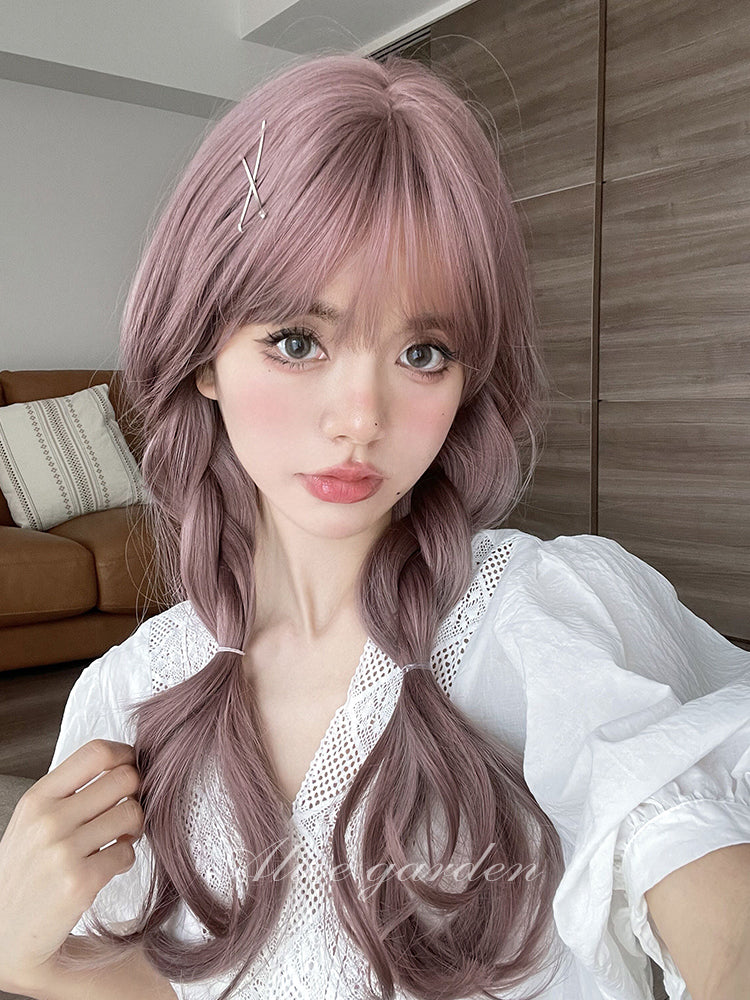 Free Shipping For Hivava Casual Series Ash Pink Curly Wig