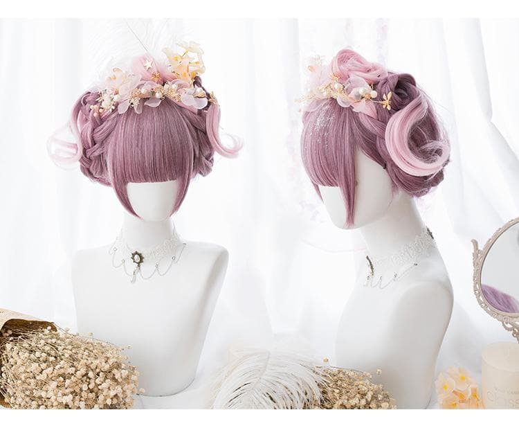 Free Shipping For Hivava Pink Gradient Lolita Long Curl Wig