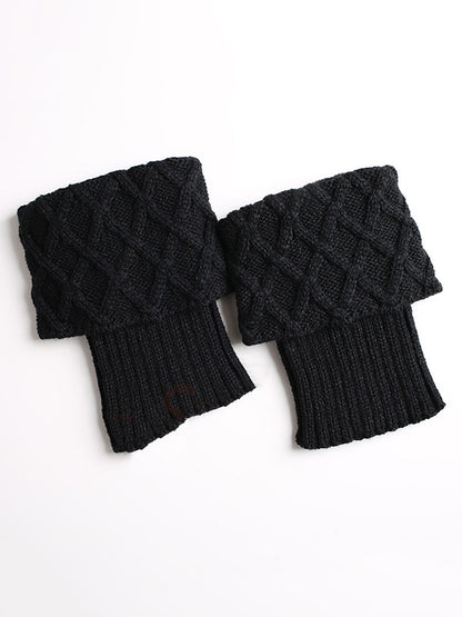 New Fashion Original Creation Keep Warm Jacquard Solid Color Leg Warmers Accessories-Homeundewear