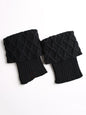 Original Creation Keep Warm Jacquard Solid Color Leg Warmers Accessories-Homeunderwear