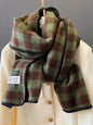 Vintage Imitated Cashmere Plaid Shawl&Scarf-Homeunderwear