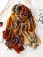 Belt Print Stylish Sun-Proof Silk Scarf-Homeunderwear