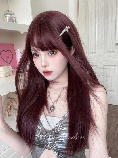 Free Shipping For Hivava Casual Series Cherry Red Straight Wig