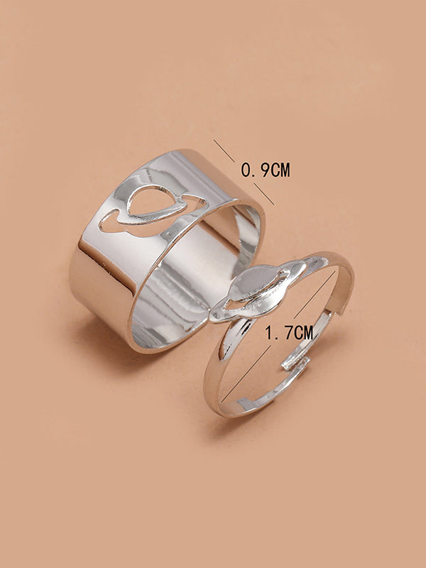 New Fashion Punk Planet Shape Rings Accessories-Homeundewear