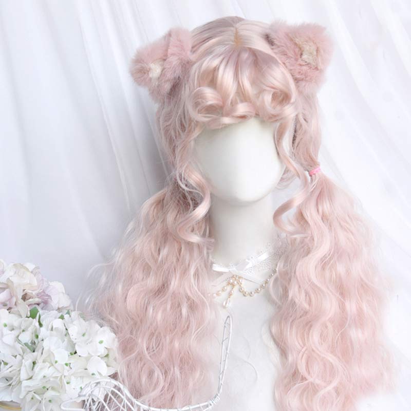 Free Shipping For Hivava Sweet Long Curly Wig With Curly Bangs