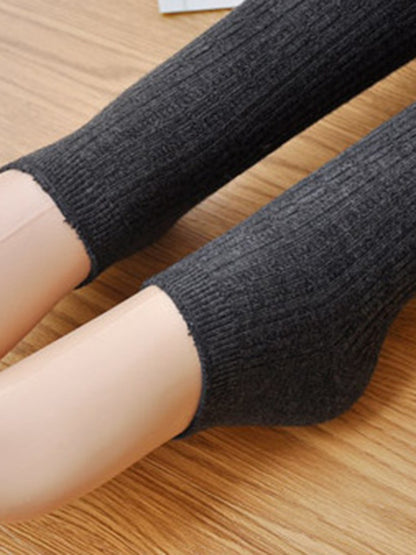 New Fashion Casual Skinny Keep Warm Solid Color Leg Warmers Accessories-Homeundewear