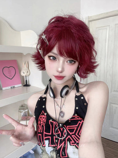 Free Shipping For Hivava Casual Series Short Red Punk Wig