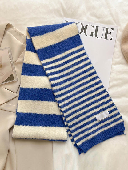 Urban Tune Knitting Reversible Striped Scarf-Homeunderwear