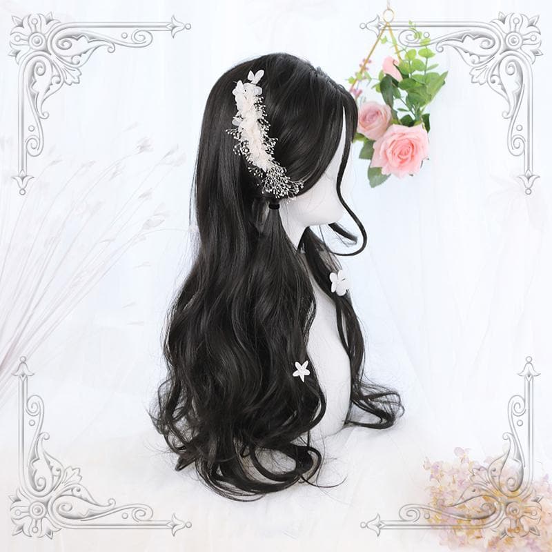 Free Shipping For Hivava Lolita Black Mid Length Curly Wig