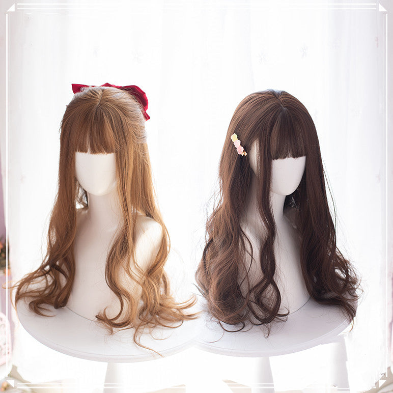 Free Shipping For Hivava Lolita Long Curly Brown Wig