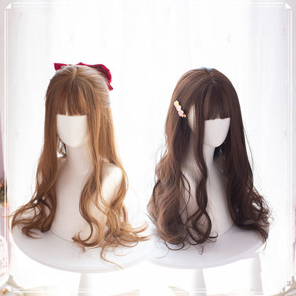 Free Shipping For Hivava Lolita Long Curly Brown Wig