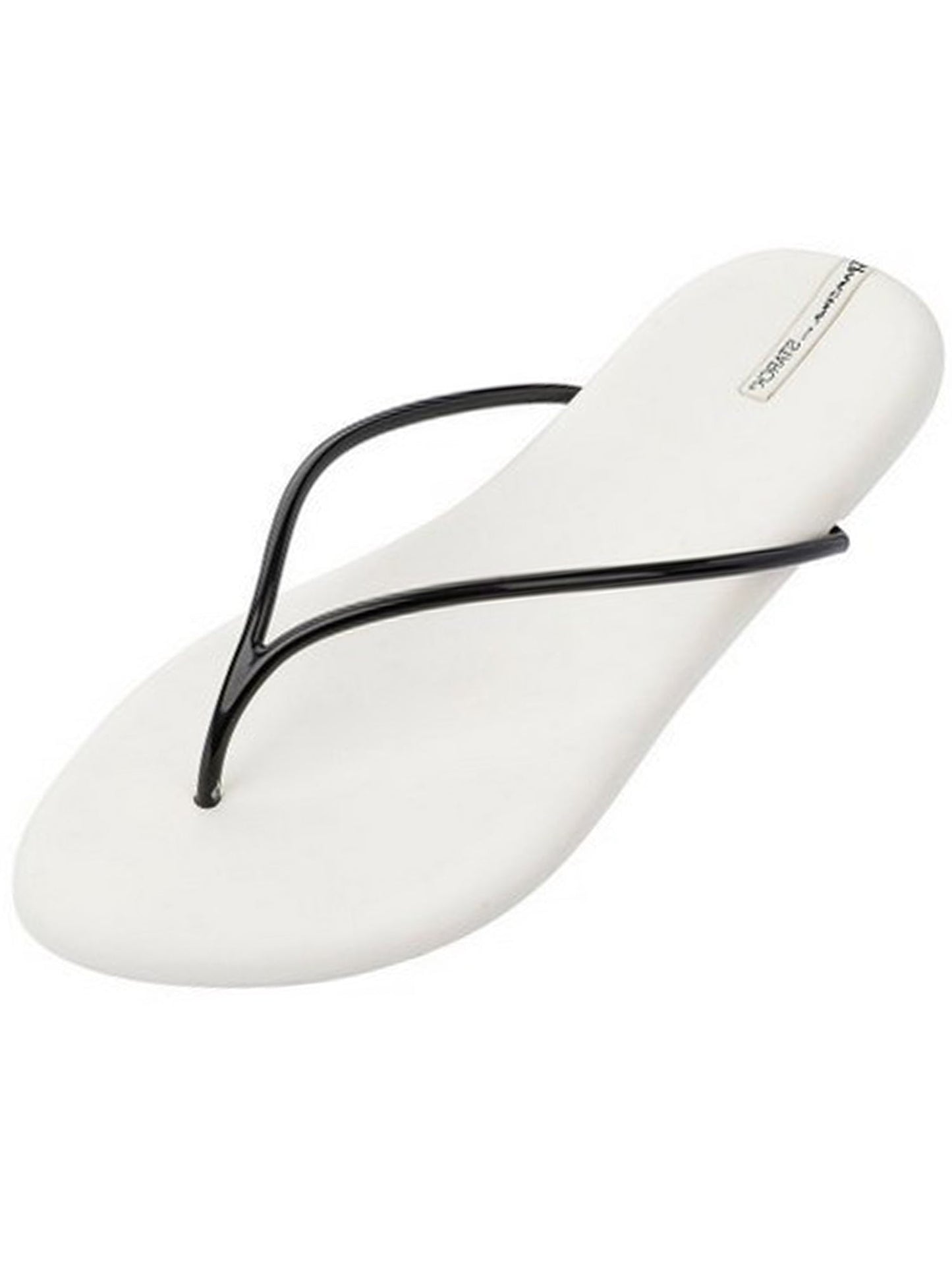 White & Black iPanema Phillippe Starck Thong Flip-Flops