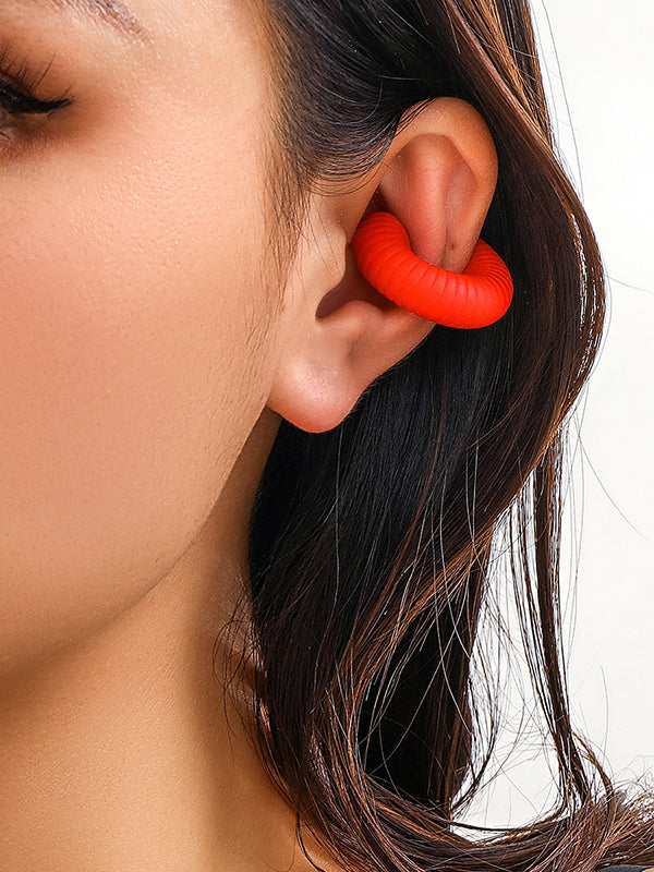 Geometric Solid Color Ear Clip