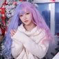 Free Shipping For Hivava Alice Bunny Cotton Candy Parted Pastel Purple Pink Lolita Wig