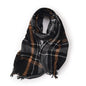 Imitation Cashmere Contrast Color Plaid Tassel Winter Warm Scarf