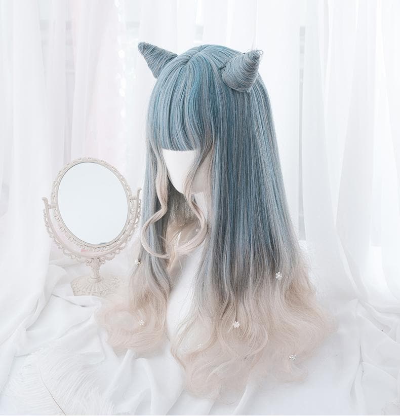 Free Shipping For Hivava Pastel Mixed Color Lolita long Curl Wig