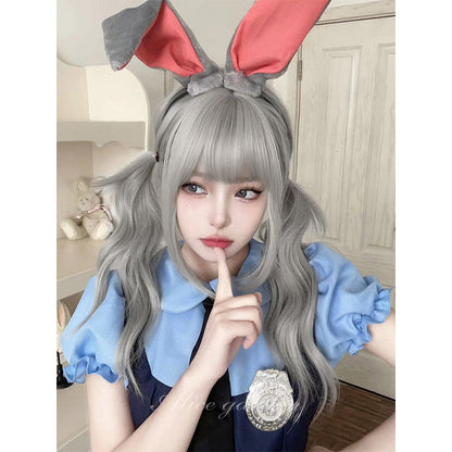 Free Shipping For Hivava Casual Series Judy Hops Silver Long Wig