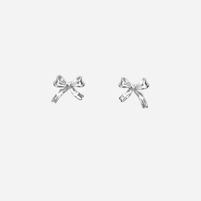 Free Shipping ForRibbon Stud Earrings