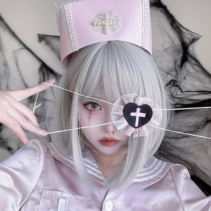 Free Shipping For Hivava Kim Angel Harajuku Lolita Bobo Silver Wig