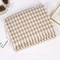 Imitation Cashmere Houndstooth Tassled  Shawl Scarf