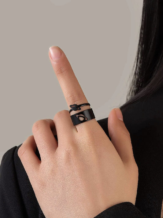 New Fashion Punk Planet Shape Rings Accessories-Homeundewear