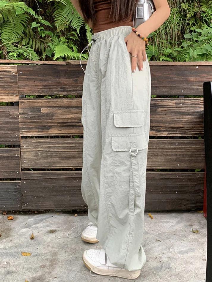 Street Parachute Wide Leg Pants