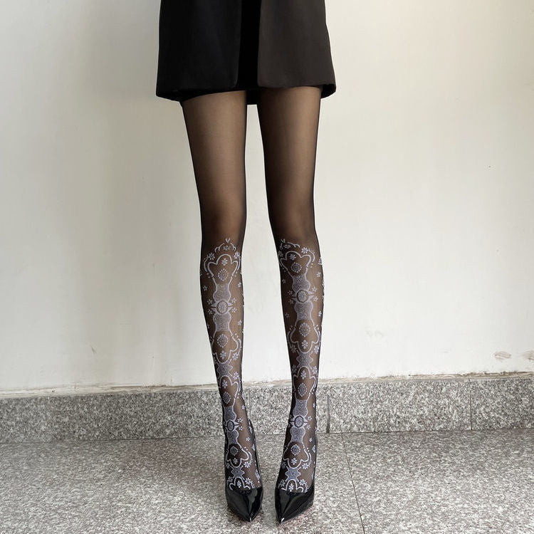 Sexy Palace Lace Jacquard Pantyhose